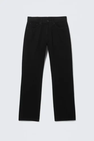 Vaqueros Orbit de talle medio, corte recto y regular – Lavado negro – Negro Vaqueros Orbit de talle medio, corte recto y regular – Lavado negro – Negro