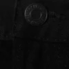 Vaqueros Orbit de talle medio, corte recto y regular – Lavado negro – Negro