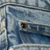 Vaqueros Peggy de cintura baja y pierna holgada – Azul medio – Azul medio