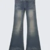 Vaqueros pitillo acampanados de talle bajo – Azul acero – Azul medio | Cheap Monday Gb Vaqueros pitillo acampanados de talle bajo – Azul acero – Azul medio | Cheap Monday Gb