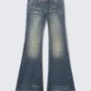 Vaqueros pitillo acampanados de talle bajo – Azul acero – Azul medio | Cheap Monday Gb Vaqueros pitillo acampanados de talle bajo – Azul acero – Azul medio | Cheap Monday Gb