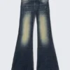 Vaqueros pitillo acampanados de talle bajo – Azul cañón – Azul oscuro | Cheap Monday Gb Vaqueros pitillo acampanados de talle bajo – Azul cañón – Azul oscuro | Cheap Monday Gb