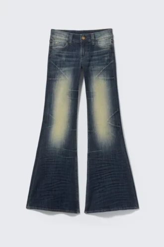 Vaqueros pitillo acampanados de talle bajo – Azul cañón – Azul oscuro | Cheap Monday Gb Vaqueros pitillo acampanados de talle bajo – Azul cañón – Azul oscuro | Cheap Monday Gb