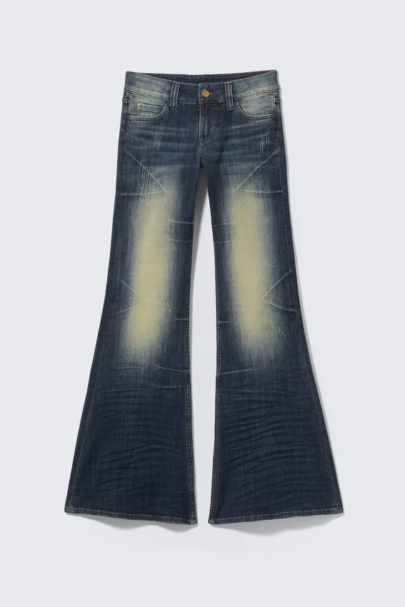 Vaqueros pitillo acampanados de talle bajo – Azul cañón – Azul oscuro | Cheap Monday Gb Vaqueros pitillo acampanados de talle bajo – Azul cañón – Azul oscuro | Cheap Monday Gb