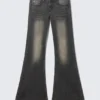 Vaqueros pitillo acampanados de talle bajo – Mostaza Negro – Negro | Cheap Monday Gb Vaqueros pitillo acampanados de talle bajo – Mostaza Negro – Negro | Cheap Monday Gb