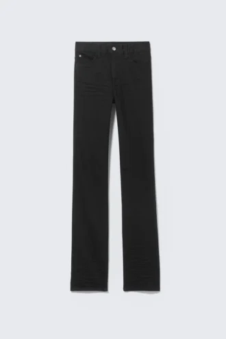 Vaqueros pitillo de cintura alta Sleezie – Negro