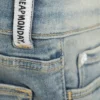 Vaqueros pitillo de talle bajo con corte acampanado Booty Bei – Azul nublado – Azul medio | Cheap Monday Gb