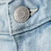 Vaqueros pitillo de talle bajo con corte acampanado Luna – Azul fluido – Azul claro Vaqueros pitillo de talle bajo con corte acampanado Luna – Azul fluido – Azul claro