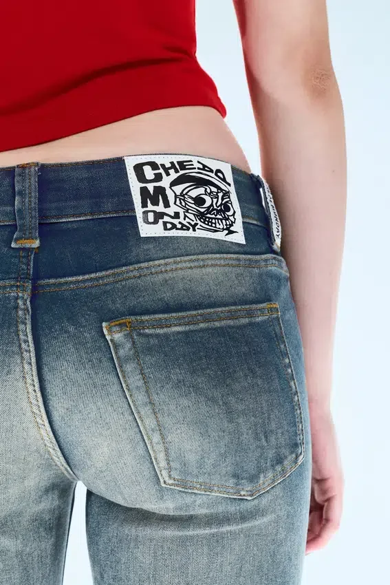 Vaqueros pitillo de talle bajo Sleezie – Azul oscuro veteado | Cheap Monday Gb Vaqueros pitillo de talle bajo Sleezie – Azul oscuro veteado | Cheap Monday Gb