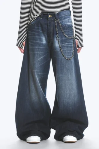 vaqueros rad super de cintura regular corte holgado y pierna ancha azul estrella cheap monday gb 2 330x495 - Vaqueros Rad Super de cintura regular, corte holgado y pierna ancha - Azul estrella | Cheap Monday GB