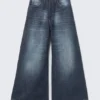 Vaqueros Rad Super de cintura regular, corte holgado y pierna ancha – Azul estrella | Cheap Monday GB Vaqueros Rad Super de cintura regular, corte holgado y pierna ancha – Azul estrella | Cheap Monday GB