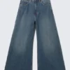 Vaqueros Rad Super de cintura regular, corte holgado y pierna ancha – Azul marea – Azul oscuro | Cheap Monday GB Vaqueros Rad Super de cintura regular, corte holgado y pierna ancha – Azul marea – Azul oscuro | Cheap Monday GB