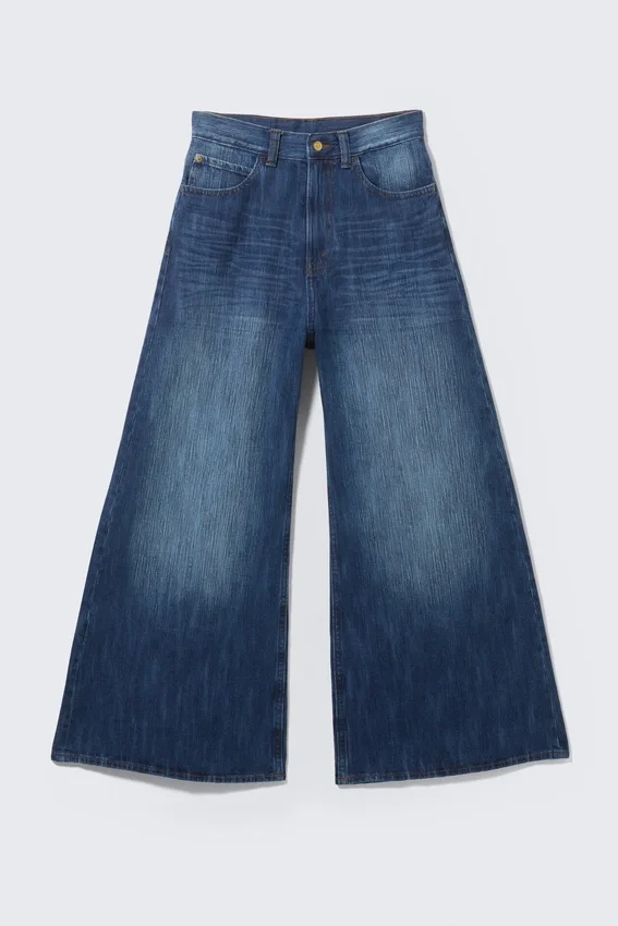 Vaqueros Rad Super de cintura regular, corte holgado y pierna ancha – Blue Web – Azul medio | Cheap Monday GB Vaqueros Rad Super de cintura regular, corte holgado y pierna ancha – Blue Web – Azul medio | Cheap Monday GB