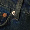 Vaqueros rectos ajustados de talle bajo Nail – Azul tierra – Azul manchado de marrón Vaqueros rectos ajustados de talle bajo Nail – Azul tierra – Azul manchado de marrón