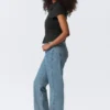 Vaqueros rectos de talle alto Resolute Curve – Azul 90S – Azul medio Vaqueros rectos de talle alto Resolute Curve – Azul 90S – Azul medio