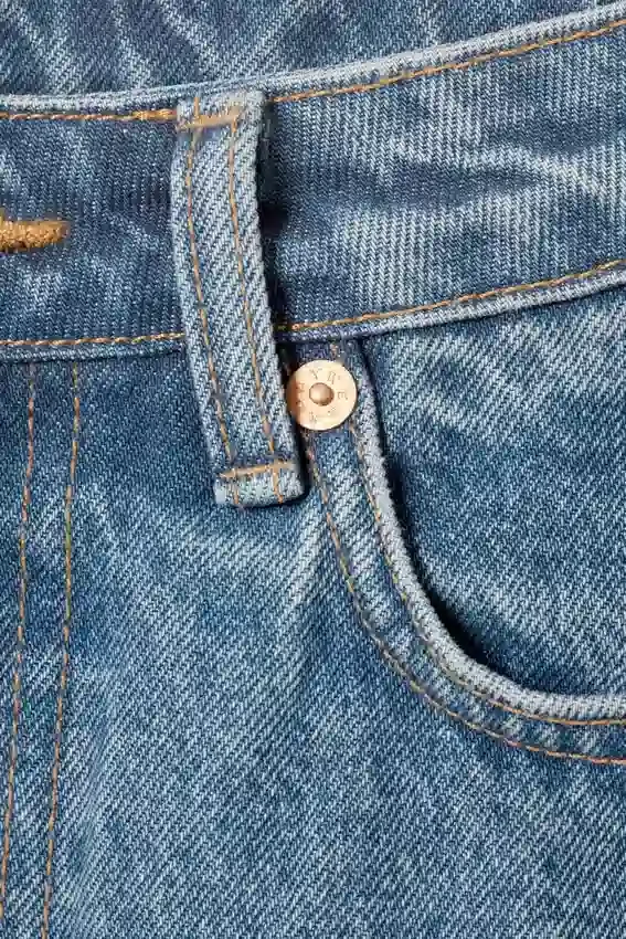Vaqueros rectos de talle alto Resolute Curve – Azul 90S – Azul medio Vaqueros rectos de talle alto Resolute Curve – Azul 90S – Azul medio