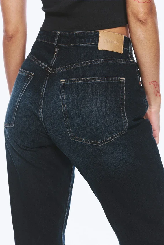 Vaqueros rectos de talle alto Resolute Curve – Azul ángel – Azul oscuro Vaqueros rectos de talle alto Resolute Curve – Azul ángel – Azul oscuro