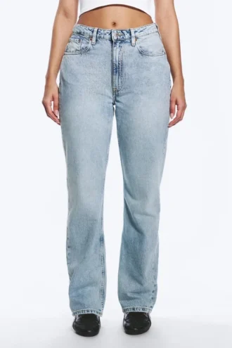 Vaqueros rectos de talle alto Resolute Curve – Dream Blue – Azul claro