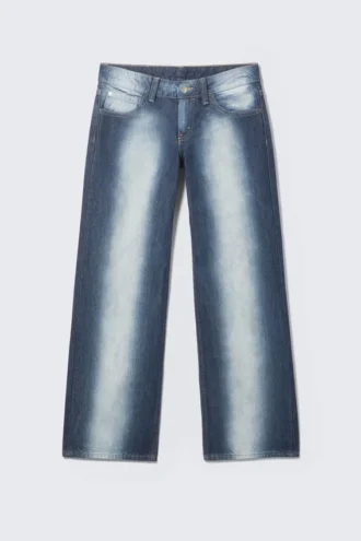 Vaqueros rectos de talle bajo Anti – Blue Spray | Cheap Monday GB