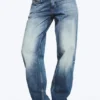 Vaqueros rectos de talle bajo Arrow – Azul tabla – Azul medio Vaqueros rectos de talle bajo Arrow – Azul tabla – Azul medio