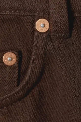 Vaqueros rectos de talle bajo Arrow – Marrón cacao