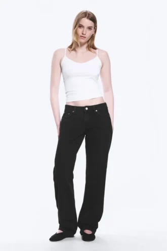 Vaqueros rectos de talle bajo Arrow – Negro Tuned – Negro