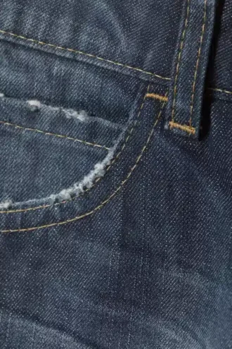 Vaqueros rectos de talle bajo Messy – Azul estrella – Azul oscuro | Cheap Monday GB