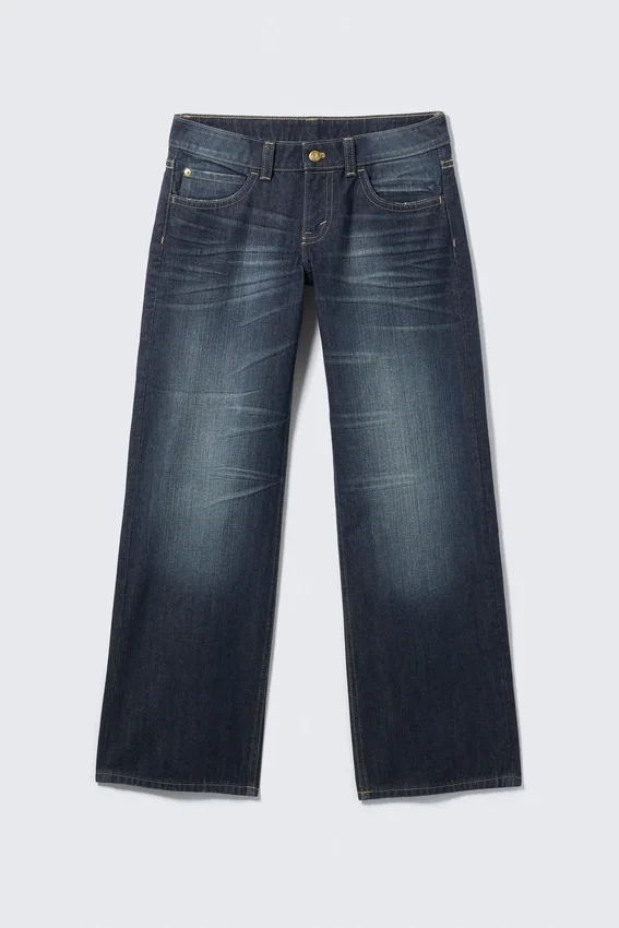 Vaqueros rectos de talle bajo Messy – Azul estrella – Azul oscuro | Cheap Monday GB Vaqueros rectos de talle bajo Messy – Azul estrella – Azul oscuro | Cheap Monday GB