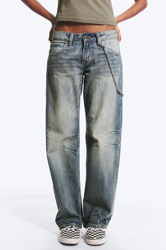 Vaqueros rectos de talle bajo y corte deshilachado – Azul difuminado – Azul medio | Cheap Monday Gb Vaqueros rectos de talle bajo y corte deshilachado – Azul difuminado – Azul medio | Cheap Monday Gb