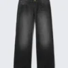 Vaqueros rectos de talle bajo y corte deshilachado – Undone Black – Negro | Cheap Monday Gb Vaqueros rectos de talle bajo y corte deshilachado – Undone Black – Negro | Cheap Monday Gb