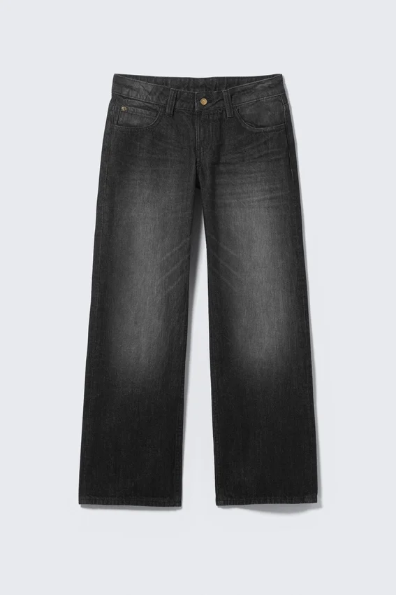 Vaqueros rectos de talle bajo y corte deshilachado – Undone Black – Negro | Cheap Monday Gb Vaqueros rectos de talle bajo y corte deshilachado – Undone Black – Negro | Cheap Monday Gb