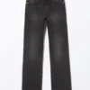 Vaqueros rectos de talle medio Aimo – Negro medianoche – Negro Vaqueros rectos de talle medio Aimo – Negro medianoche – Negro