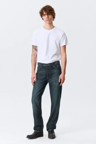 Vaqueros rectos de talle medio Klean – Azul marino – Azul oscuro Vaqueros rectos de talle medio Klean – Azul marino – Azul oscuro