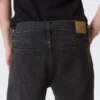 Vaqueros rectos de talle medio Klean – Negro ajustado – Negro Vaqueros rectos de talle medio Klean – Negro ajustado – Negro