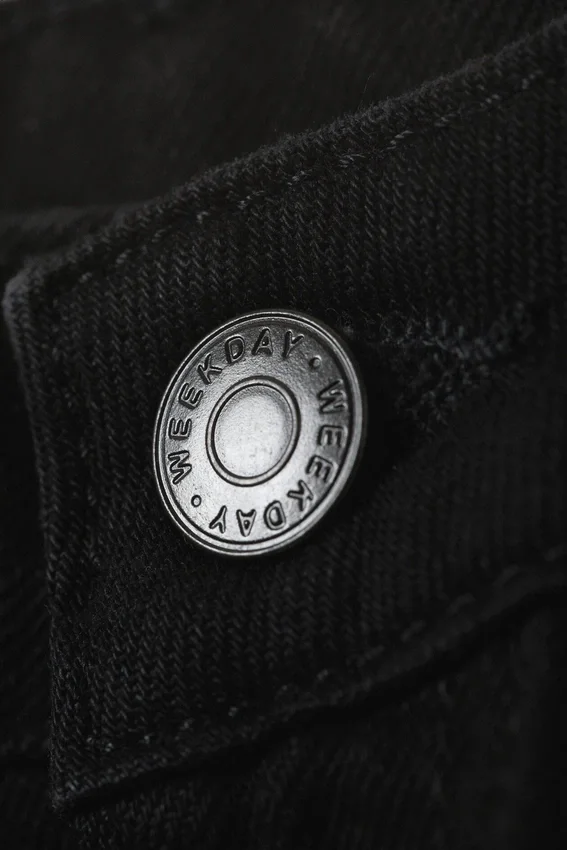 Vaqueros rectos de talle medio Laika – Lavado negro – Negro Vaqueros rectos de talle medio Laika – Lavado negro – Negro