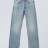 Vaqueros rectos de talle medio Orbit – Azul Seventeen – Azul medio