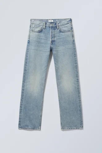 Vaqueros rectos de talle medio Orbit – Azul Seventeen – Azul medio