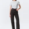 Vaqueros rectos de talle superalto Row – Echo Black – Negro Vaqueros rectos de talle superalto Row – Echo Black – Negro