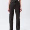 Vaqueros rectos de talle superalto Row – Echo Black – Negro Vaqueros rectos de talle superalto Row – Echo Black – Negro