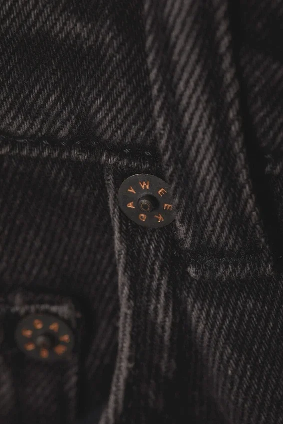 Vaqueros rectos de talle superalto Row – Echo Black – Negro Vaqueros rectos de talle superalto Row – Echo Black – Negro