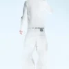 Vaqueros rectos holgados de cintura regular – Blanco arrugado – Blanco | Cheap Monday Gb Vaqueros rectos holgados de cintura regular – Blanco arrugado – Blanco | Cheap Monday Gb