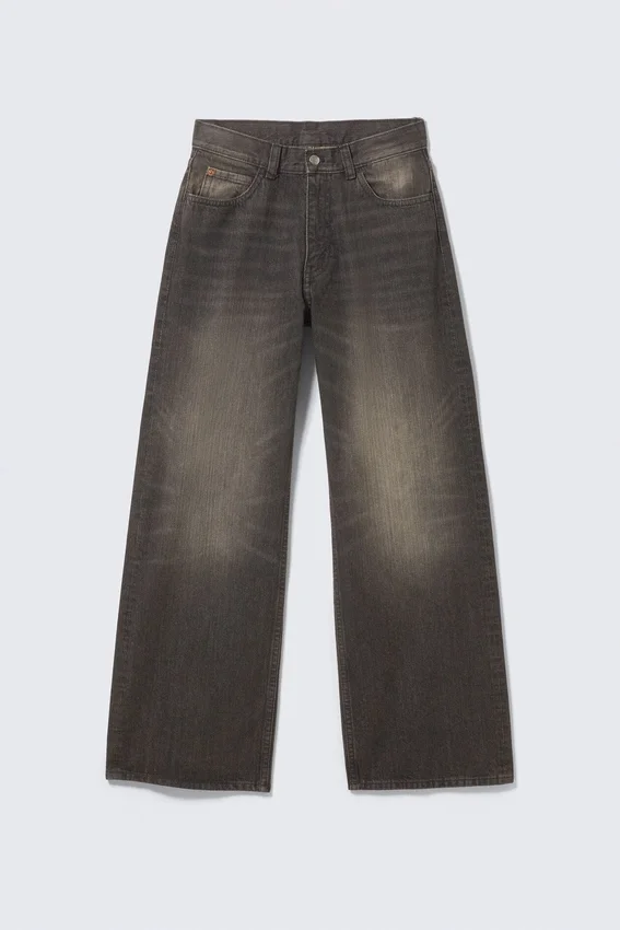Vaqueros rectos holgados de cintura regular – Mostaza Negro – Negro | Cheap Monday GB Vaqueros rectos holgados de cintura regular – Mostaza Negro – Negro | Cheap Monday GB