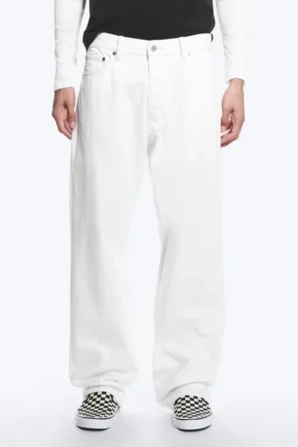 Vaqueros rectos holgados de talle bajo Meteor – Blanco sucio – Blanco Vaqueros rectos holgados de talle bajo Meteor – Blanco sucio – Blanco