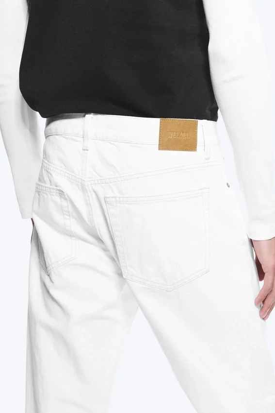 Vaqueros rectos holgados de talle bajo Meteor – Blanco sucio – Blanco Vaqueros rectos holgados de talle bajo Meteor – Blanco sucio – Blanco