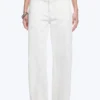 Vaqueros rectos holgados de talle bajo para mujer – Blanco sucio – Blanco Vaqueros rectos holgados de talle bajo para mujer – Blanco sucio – Blanco
