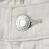 Vaqueros rectos holgados de talle bajo para mujer – Blanco sucio – Blanco Vaqueros rectos holgados de talle bajo para mujer – Blanco sucio – Blanco