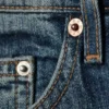 Vaqueros rectos holgados de talle bajo para mujer – Blue Hymn – Azul medio Vaqueros rectos holgados de talle bajo para mujer – Blue Hymn – Azul medio