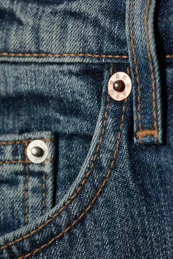 Vaqueros rectos holgados de talle bajo para mujer – Blue Hymn – Azul medio Vaqueros rectos holgados de talle bajo para mujer – Blue Hymn – Azul medio