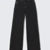 Vaqueros rectos holgados de talle bajo para mujer – Tuned Black – Negro Vaqueros rectos holgados de talle bajo para mujer – Tuned Black – Negro