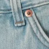 Vaqueros rectos holgados de talle bajo Sphere – Azul Aeon – Azul claro Vaqueros rectos holgados de talle bajo Sphere – Azul Aeon – Azul claro